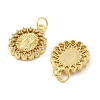 Brass Micro Pave Cubic Zirconia Pendants KK-C092-19C-G-2