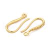 Brass Earring Hooks EJEW-R025-14G-3