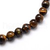 Natural Grade AB Tiger Eye Round Beads Strands X-G-O047-02-8mm-1