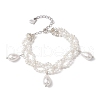 Shell Pearl Beads Bracelets BJEW-JB10694-1