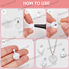 Beebeecraft 30Pcs Alloy Pinch Bails FIND-BBC0001-72A-5