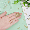 Unicraftale 14Pcs 7 Style Brass Micro Pave Clear Cubic Zirconia Earring Hooks KK-UN0002-21-4