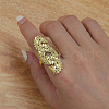 Brass Adjustable Finger Rings for Women AX2322-2