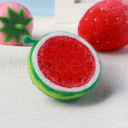 Watermelon Needle Felting Kit DIY-I091-01-1