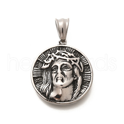 304 Stainless Steel Pendants STAS-Z110-44AS-1