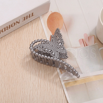Heart with Butterfly Alloy Claw Hair Clips PW-WG65B65-04-1