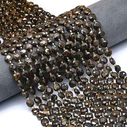 Natural Bronzite Beads Strands G-C116-A75-02-1