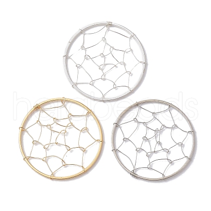 3Pcs 3 Colors Copper Wired Pendants PALLOY-JF02639-1
