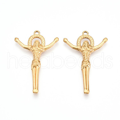304 Stainless Steel Pendants STAS-N109-38G-1