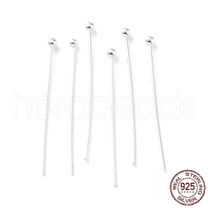 925 Sterling Silver Ball Head Pins STER-M117-05C-S-1