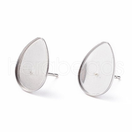 Tarnish Resistant 304 Stainless Steel Ear Stud Findings STAS-P198-24-1