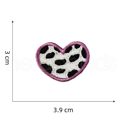 Computerized Embroidery Cloth Self-adhesive/Sew on Patches HEAR-PW0002-103E-03-1