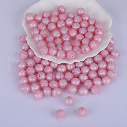 Round Silicone Focal Beads SI-JX0046A-53-1