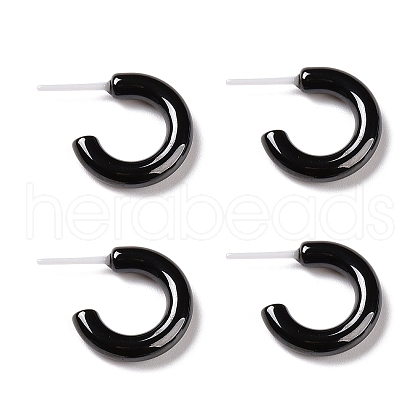 Hypoallergenic Bioceramics Zirconia Ceramic Ring Stud Earrings EJEW-Z023-02C-1