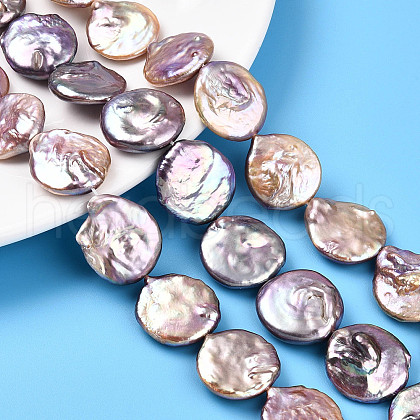 Natural Baroque Keshi Pearl Beads Strands PEAR-S018-20A-1