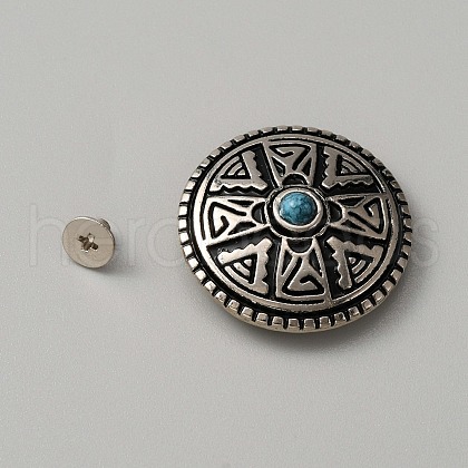 Zinc Alloy Buttons BUTT-WH0030-01B-1