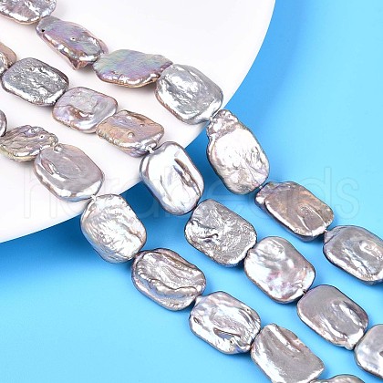 Natural Baroque Pearl Keshi Pearl Beads Strands PEAR-S020-D07-03A-1