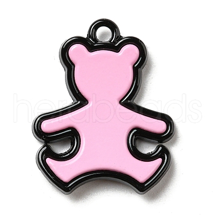 Spray Painted Alloy Pendants PALLOY-Z015-01EB-1
