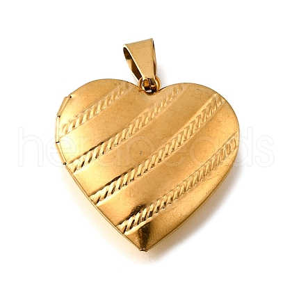 316 Stainless Steel Locket Pendants STAS-N0016-18C-G-1
