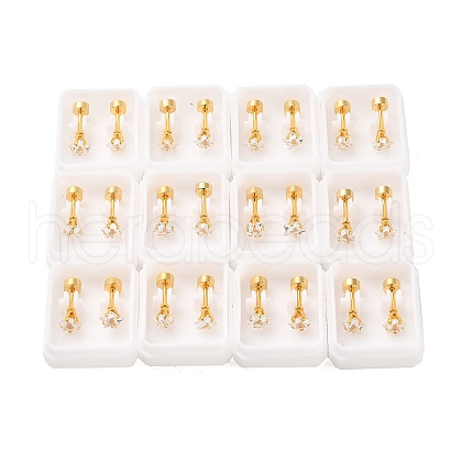 Star Glass Ear Fake Plugs EJEW-H105-23G-A-1