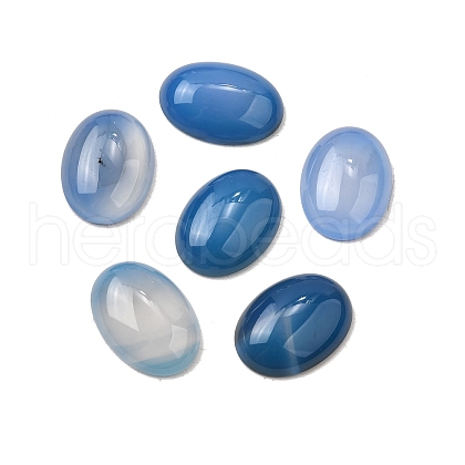 Natural Blue Agate Cabochons G-A266-01A-1