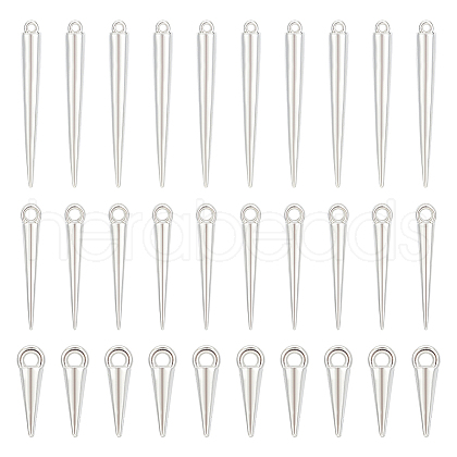 Unicraftale 240Pcs 3 Styles CCB Plastic Pendants KY-UN0001-04-1