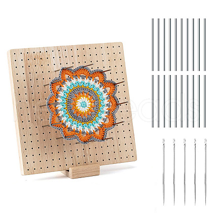 Square Wood Crochet Blocking Board SENE-PW0015-01B-1
