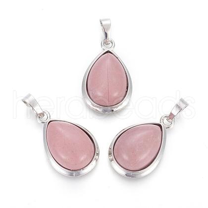 Natural Rhodochrosite Pendants G-L512-C08-1