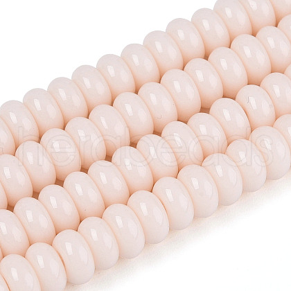 Opaque Spray Painted Glass Beads GLAA-ZX008-6mm-18H-1