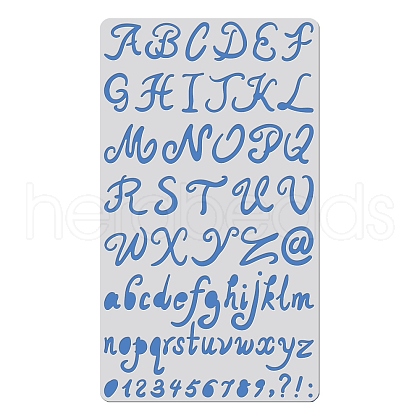 Alphabet Theme Steel Cutting Dies Stencils DIY-WH0198-027-1