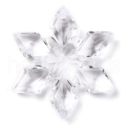 Transparent Acrylic Connector Charms TACR-T028-04B-1