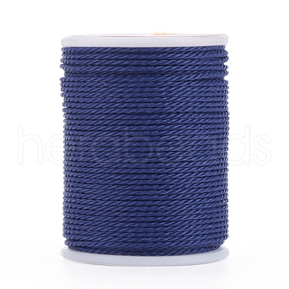 Round Waxed Polyester Cord YC-G006-01-1.0mm-21-1