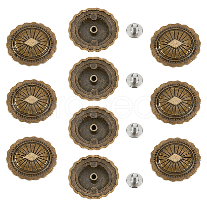 Alloy Rhombus Buttons BUTT-WH0029-35AB-1