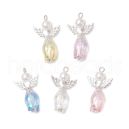 Tulip Acrylic Pendants PALLOY-JF03738-02-1