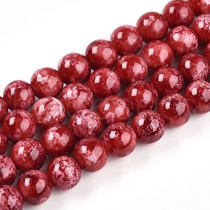 Baking Painted Glass Beads Strands X1-DGLA-N003-10mm-A02-1