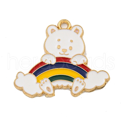 Alloy Enamel Pendants ENAM-H045-02B-G02-1