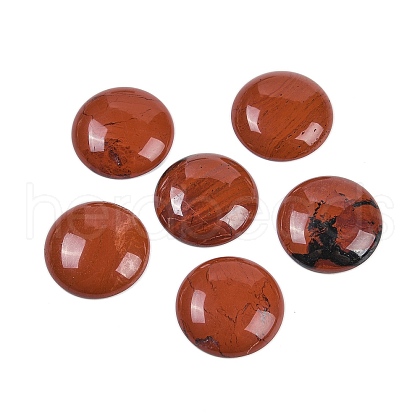 Natural Red Jasper Cabochons G-H1596-FR-25mm-21-1