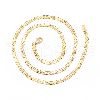 304 Stainless Steel Herringbone Chains Necklace for Men NJEW-N050-A07-4-50G-1