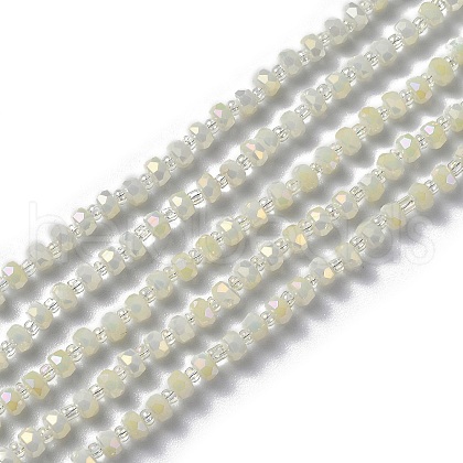 Electroplate Glass Beads Strands EGLA-J147-A-FR04-1