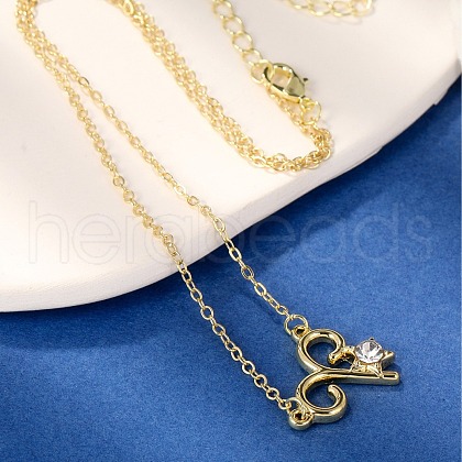 Alloy Crystal Rhinestone Constellation Pendant Necklaces for Women Men WG0456D-01-1