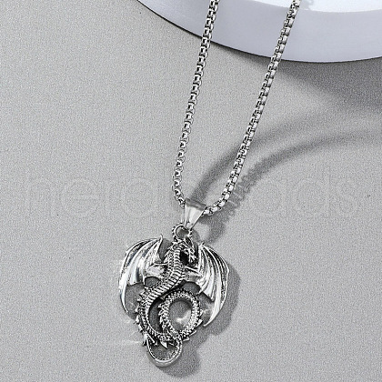 Dinosaur 201 Stainless Steel Pendant Necklaces for Men FS-WG4EE92-02-1