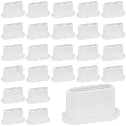 Gorgecraft 60Pcs Silicone Mobile Dustproof Plugs DIY-GF0010-25B-1