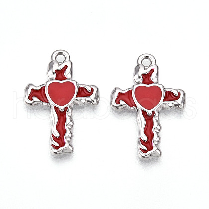 304 Stainless Steel Pendants STAS-N108-25B-P-1