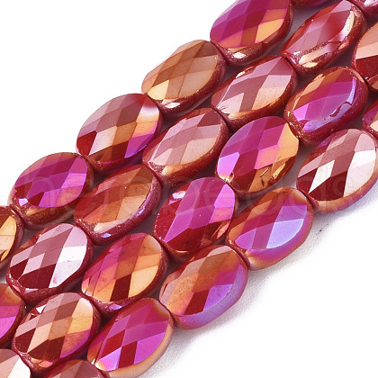 Electroplate Glass Beads Strands EGLA-S194-11A-A03-1