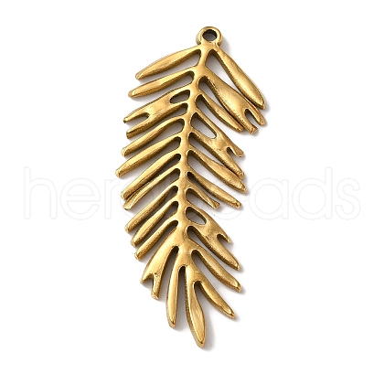 PVD Vacuum Plating 304 Stainless Steel Pendants STAS-L081-005G-04-1