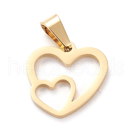 Valentine's Day 304 Stainless Steel Pendants STAS-J026-11G-1