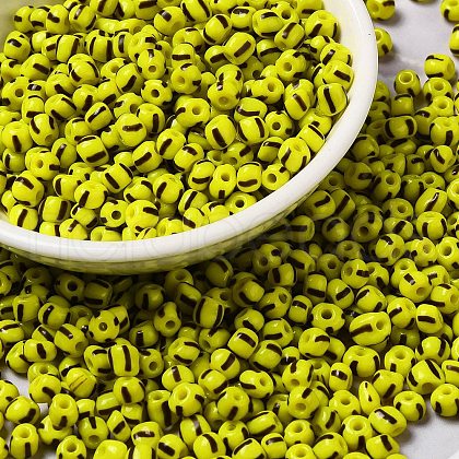 6/0 Opaque Colours Seep Glass Seed Beads X-SEED-F003-04A-05-1