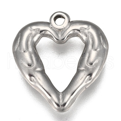 Non-Tarnish 304 Stainless Steel Open Pendants STAS-I105-09P-C-1