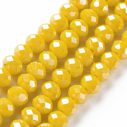 Electroplate Glass Beads Strands EGLA-A044-P2mm-A04-1