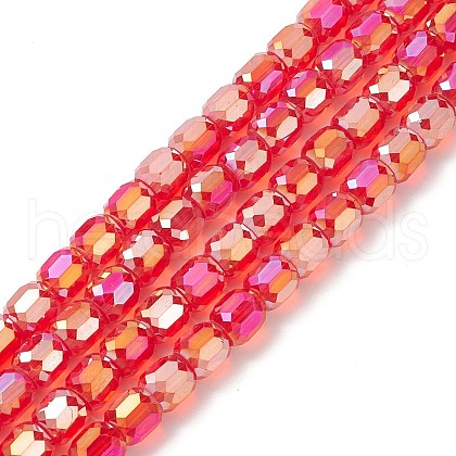 AB Color Plated Glass Beads GLAA-F108-12B-05-1